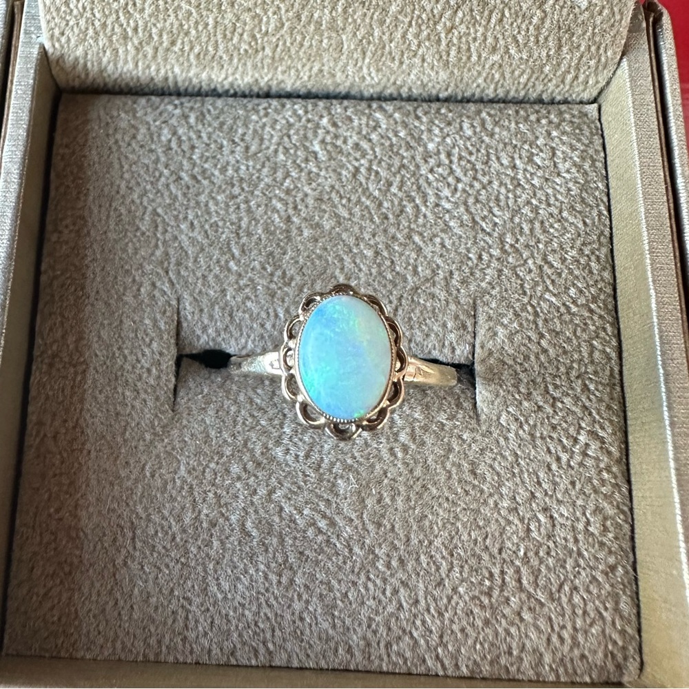 Vintage Opal 10k gold PSCO-P ring size 6